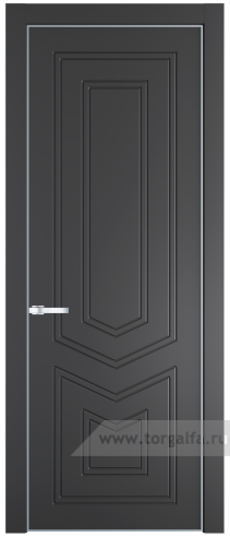 Глухая дверь ProfilDoors 29PA с профилем Серебро (Графит (Pantone 425С))