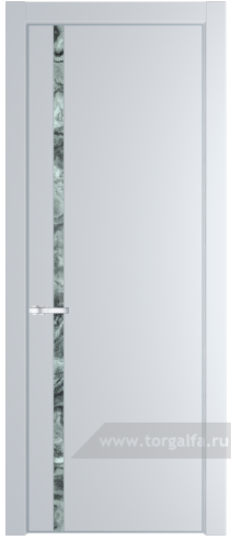Дверь со стеклом ProfilDoors 21PA Атриум серебро с профилем Серебро (Вайт (RAL 110 96 02))
