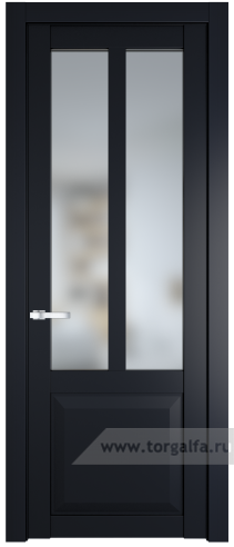 Дверь со стеклом ProfilDoors 1.8.2PD Матовое (Нэви Блу (RAL 7016))