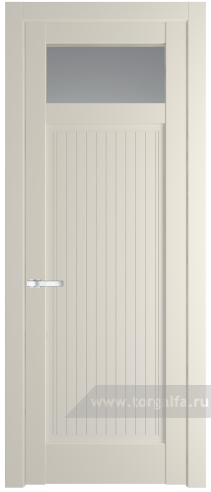 Дверь со стеклом ProfilDoors 3.3.2PM Прозрачное (Кремовая Магнолия (RAL 120-04))