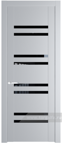 Дверь со стеклом ProfilDoors 1.6P Черный триплекс (Лайт Грей (RAL 870-01))