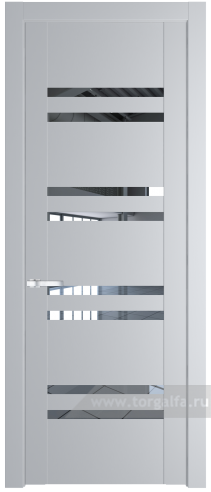 Дверь со стеклом ProfilDoors 1.6P Прозрачное (Лайт Грей (RAL 870-01))