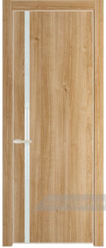 Дверь со стеклом ProfilDoors 21NE Lacobel Белый лак с кромкой Крем Магнолия (Дуб Карамель)