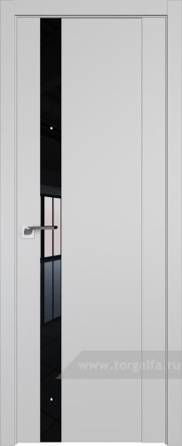 Дверь со стеклом ProfilDoors 62U Lacobel Черный лак (Манхэттен)