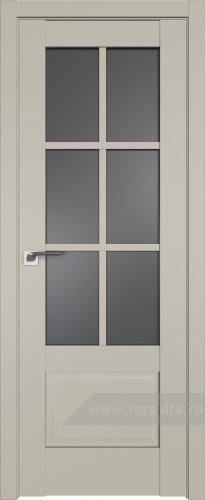 Дверь со стеклом ProfilDoors 103U Графит (Шеллгрей)