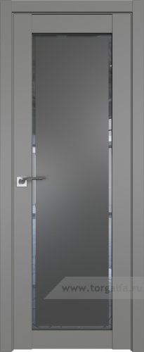 Дверь со стеклом ProfilDoors 2.19U Square графит (Грей)