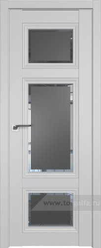 Дверь со стеклом ProfilDoors 2.105U Square графит (Манхэттен)