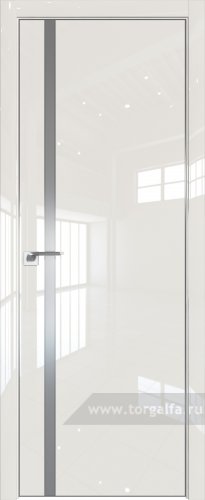 Дверь со стеклом ProfilDoors 21LE Lacobel Серебряный лак с кромкой Серебро (Магнолия люкс)