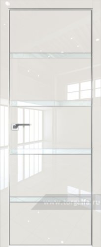 Дверь со стеклом ProfilDoors 23LE Lacobel Белый лак с кромкой Матовая (Магнолия люкс)