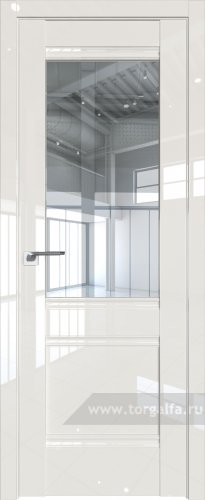 Дверь со стеклом ProfilDoors 2L Прозрачное (Магнолия люкс)