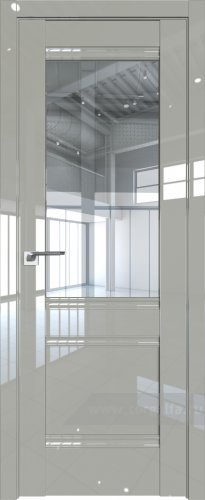 Дверь со стеклом ProfilDoors 2L Прозрачное (Галька люкс)