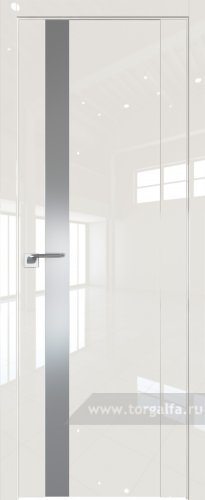 Дверь со стеклом ProfilDoors 62L Lacobel Серебряный лак (Магнолия люкс)