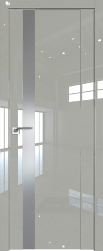 Дверь со стеклом ProfilDoors 62L Lacobel Серебряный лак (Галька люкс)