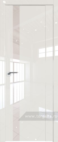 Дверь со стеклом ProfilDoors 62L Lacobel Перламутровый лак (Магнолия люкс)