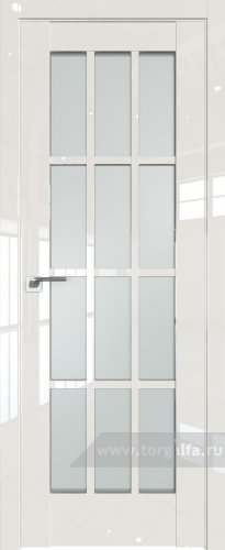 Дверь со стеклом ProfilDoors 102L Матовое (Магнолия люкс)