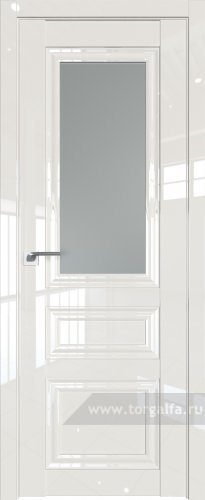 Дверь со стеклом ProfilDoors 125L Матовое (Магнолия люкс)