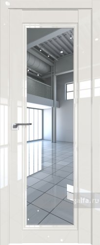 Дверь со стеклом ProfilDoors 127L Прозрачное (Магнолия люкс)