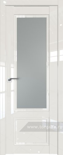 Дверь со стеклом ProfilDoors 129L Матовое (Магнолия люкс)