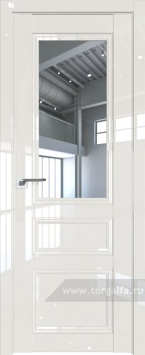 Дверь со стеклом ProfilDoors 131L Прозрачное (Магнолия люкс)