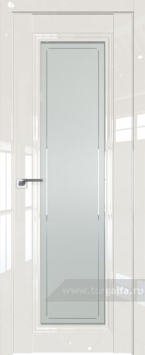 Дверь со стеклом ProfilDoors 2.101L Гравировка 4 (Магнолия люкс)