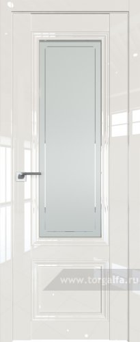 Дверь со стеклом ProfilDoors 2.103L Гравировка 4 (Магнолия люкс)